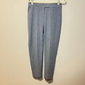 Anne Klein Gray Tapered Ankle Dress Pants Womens Career Slacks
